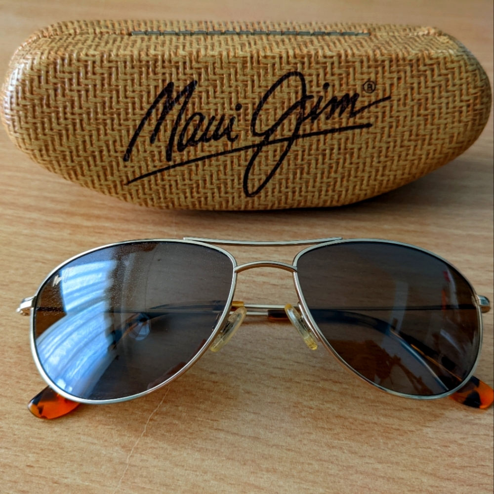 Maui Jim polarized aviator sunglasses